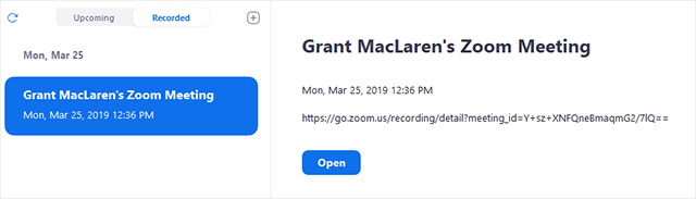存取之前的zoome會議