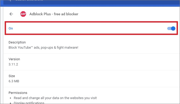 停用 chrome 擴充功能