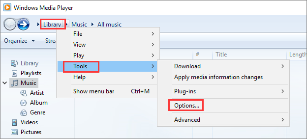 下載 Windows Media Player 編解碼器