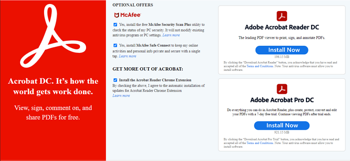 安装最新的Adobe Acrobat