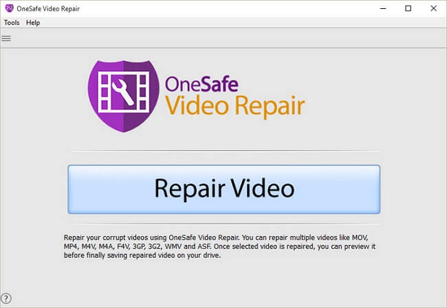 最好的影片修復軟體 — onesafe video repair tool