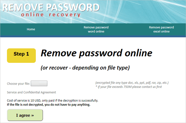 Remove Password Online