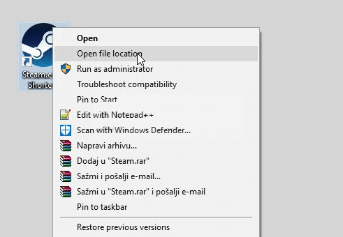開啟Steam遊戲的檔案位置