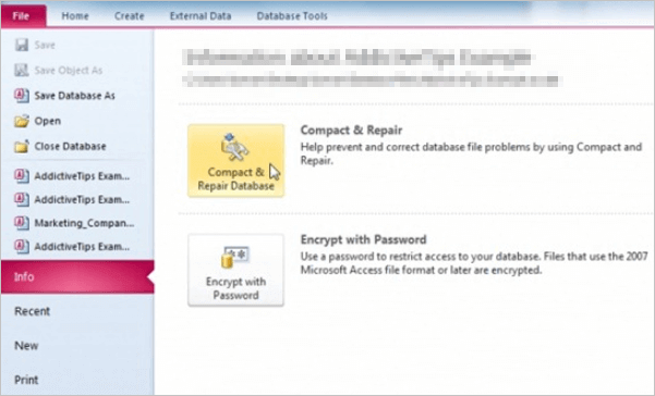 修復Access資料庫