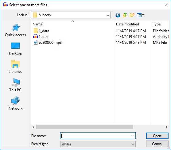 還原丟失的Audacity音軌