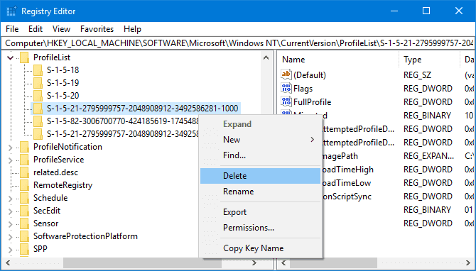 恢復使用者帳號