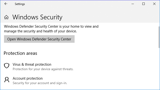 開啟Windows Defender.
