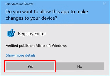 開啟登錄編輯程式