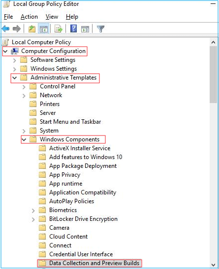 通過本機群組原則編輯器停用Microsoft Compatibility Telemetry - 2