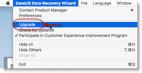 將適用於 Mac 的 EaseUS Data Recovery Wizard 升級到完整版