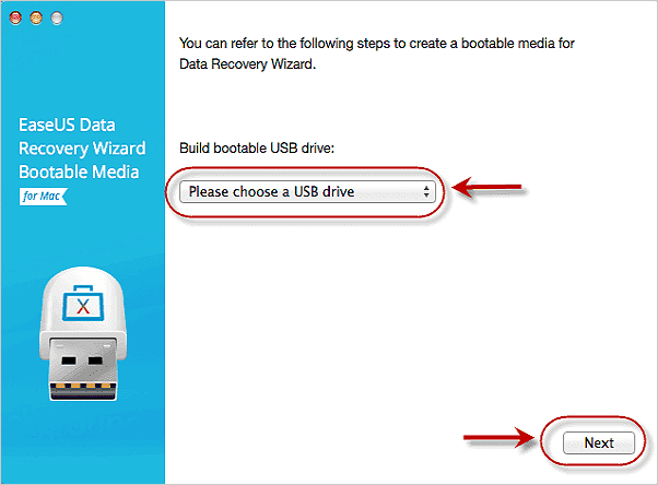 安裝並執行 EaseUS Data Recovery Wizard for Mac 以建立可開機 USB