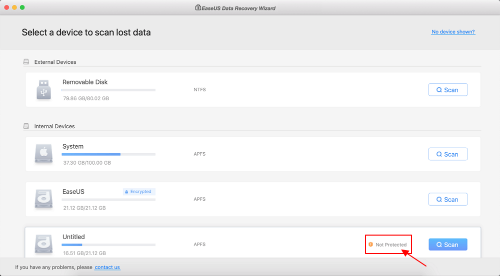 Easeus Data Recovery Wizard for Mac檔案保護功能