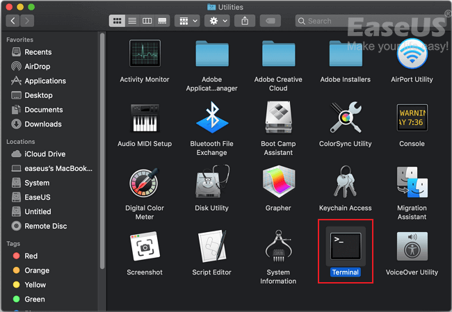 透過終端機還原mac檔案