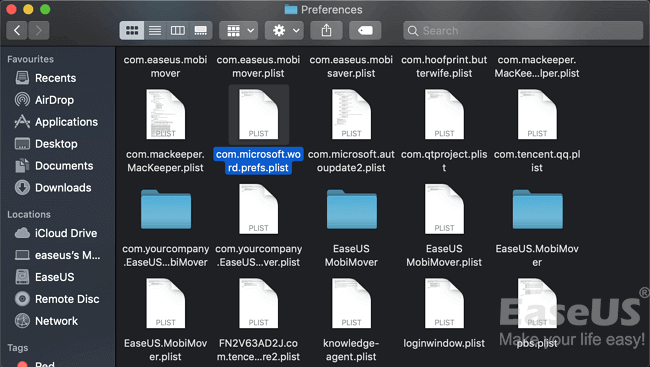 清除Word喜好設定 — 步驟3