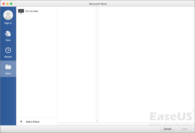 修復Word — 步驟1