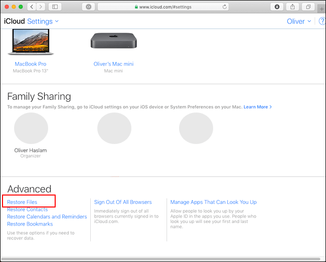 icloud還原mac桌面資料 — 步驟1