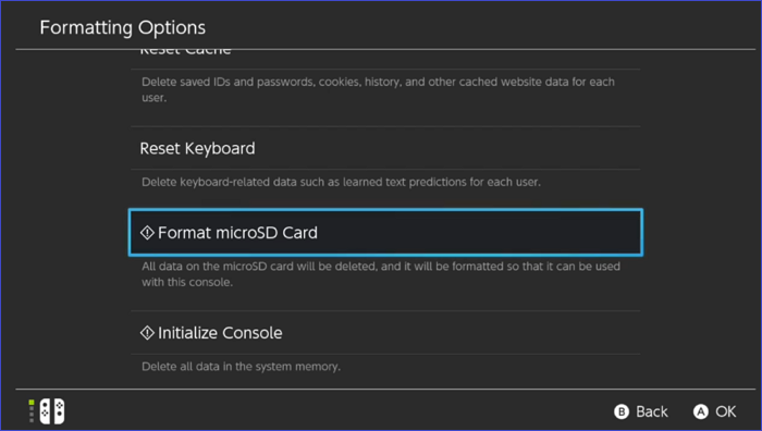 格式化 microSD 卡。