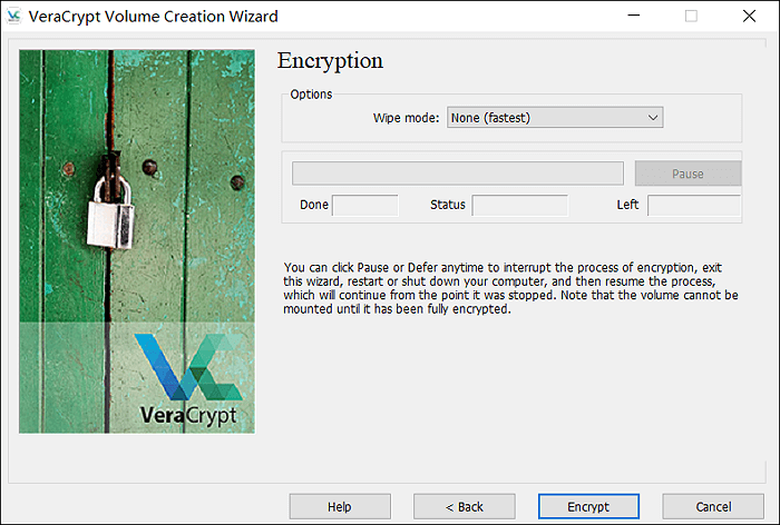 完成加密電腦磁碟機