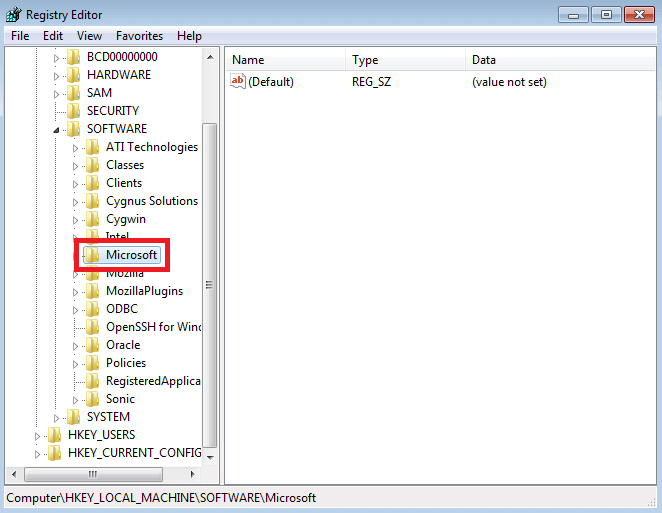 開啟Microsoft資料夾
