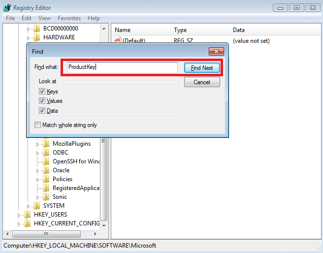 搜尋windows 7產品金鑰