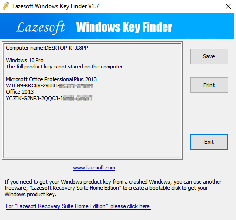 Lazesoft Office Key Finder
