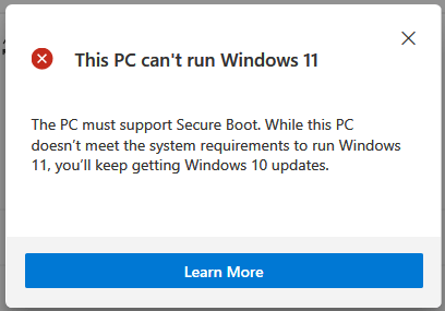 Windows 11需要安全啟動