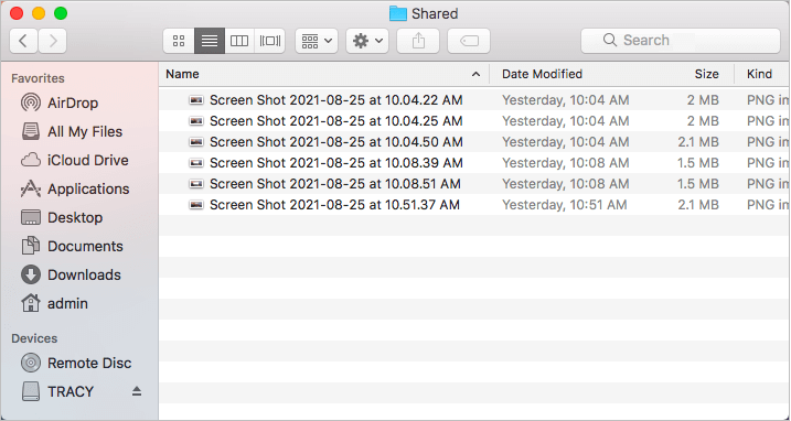 開啟Mac磁區或檔案夾