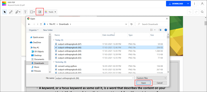 smallpdf Editor插入圖片