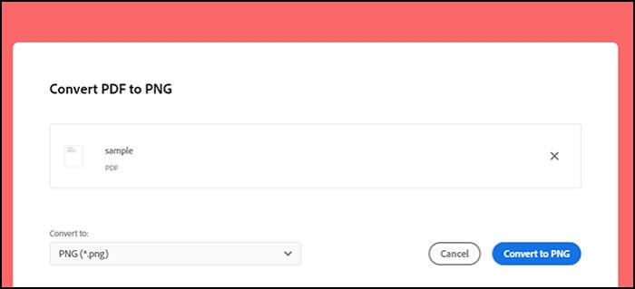 adobe線上pdf轉png