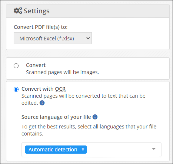 調整轉換的設定
