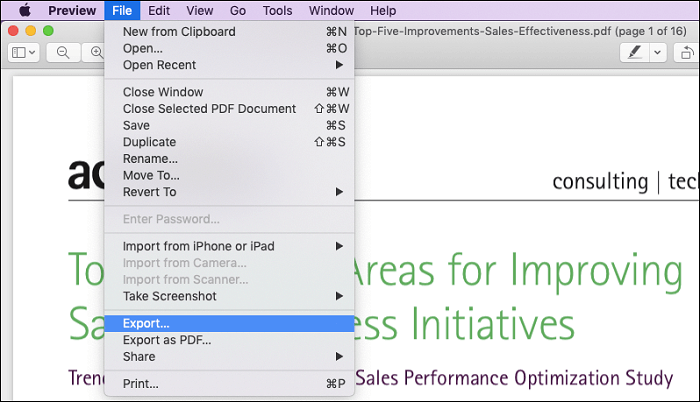 Preview加密pdf - 步驟1