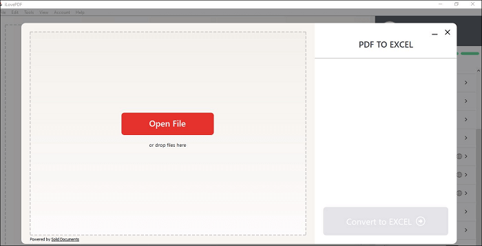 pdf 轉 excel ilovepdf