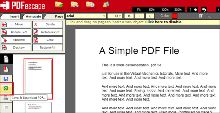 PDFescape - Windows 10 PDF 編輯軟體