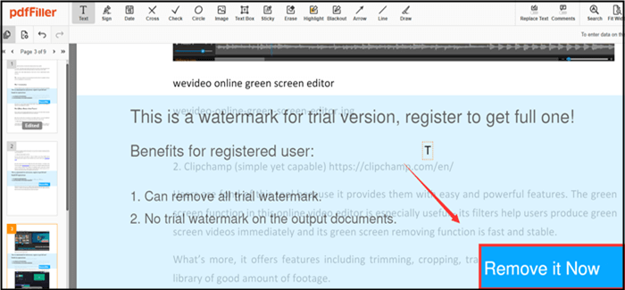 pdffiller去pdf浮水印