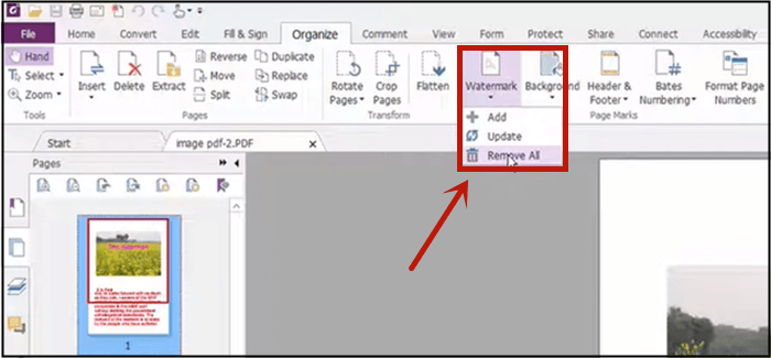 foxit刪除pdf浮水印