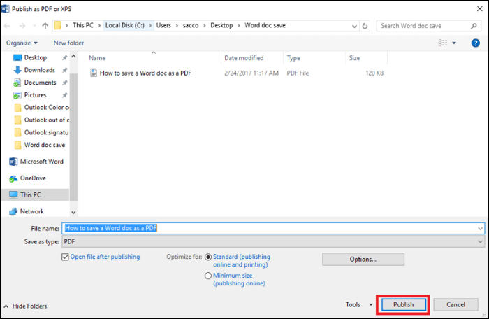 word 2016設定檔案名稱