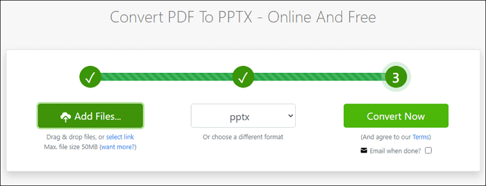 zamzar 將 pdf 轉 pptx