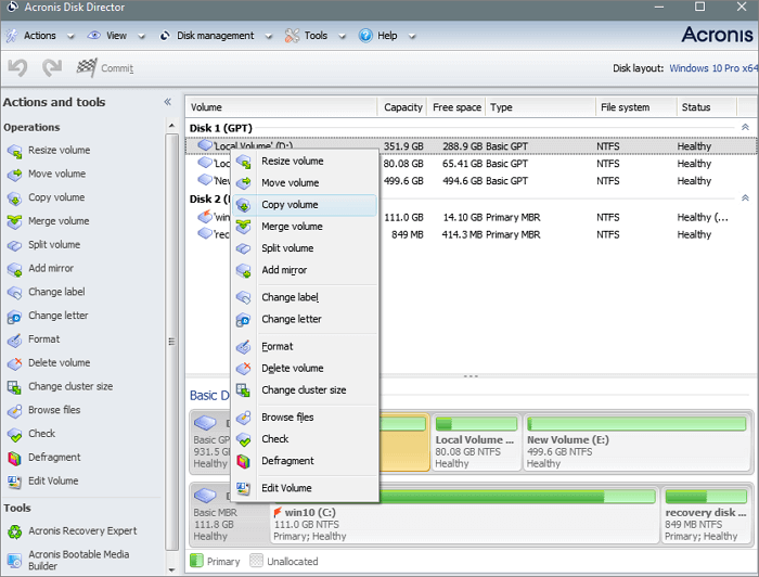 Windows 10硬碟對拷軟體-Acronis