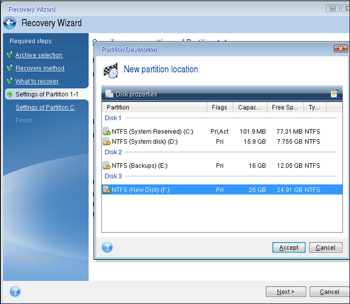 acronis 異機還原 5