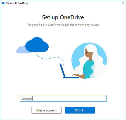 登入OneDrive帳戶