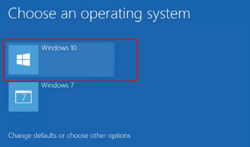 選擇需要的windows系統開機