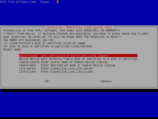 clonezilla克隆軟體