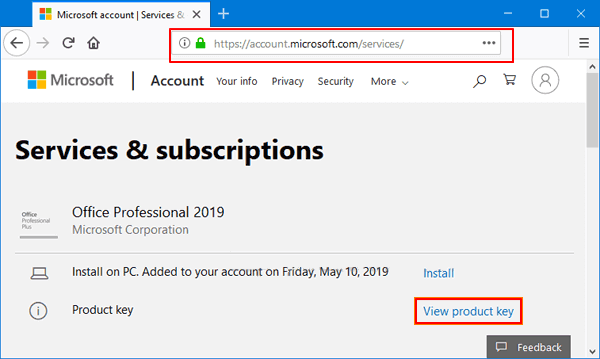 如何使用Office帳戶尋找Microsoft Office產品金鑰