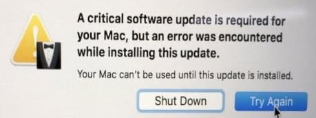 macOS 13 Ventura 升級失敗